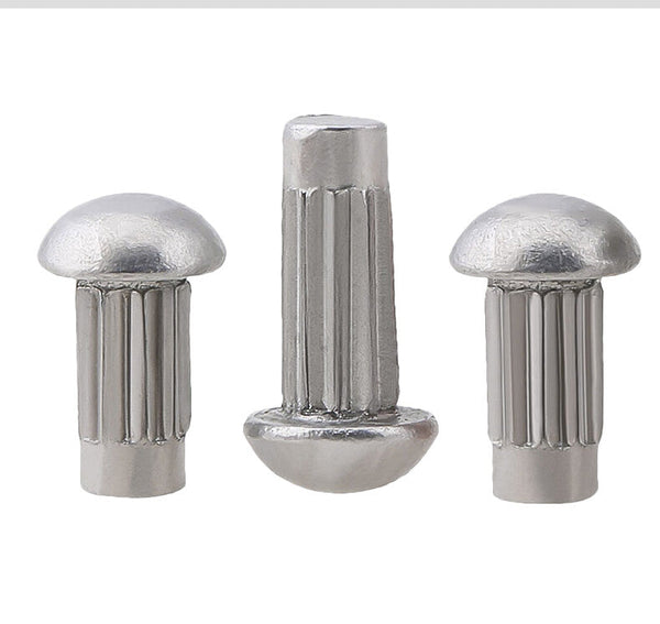 M2.5x(4-8mm) Aluminum half-round head knurled rivets percussion solid rivet
