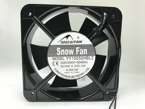 SNOWFAN Fan YY15050HBL2 AC 220V 36W/34W 0.25/0.24A 15050 15CM 2 Wire
