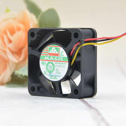 MAGIC MGT4024ZR-R15 24V 0.13A 4CM 4015 40840*15MM 3 Wire Fan