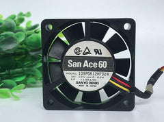 SANYO 6015 6cm 12V 0.09A 109P0612H7D24 3 wire cooling fan
