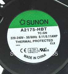 For Sunon A2175 HBT AC Fan 171x151x5 mm 17CM 17251 230VAC 50 60Hz