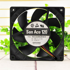 Sanyo 9G1228G4H03 fan 120*120*25mm 28V 24V 0.43A 3pin