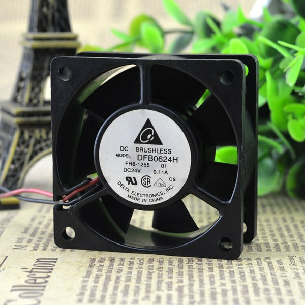 Delta DFB0624H 24V 0.11A 6CM 6025 2-wire inverter Fan