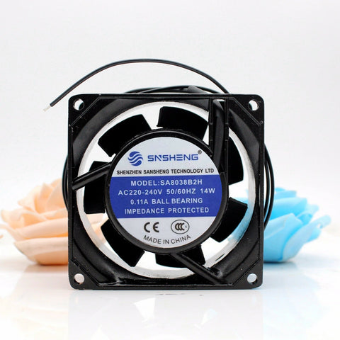 SNSHENG SA8038B2H AC220-240V 14W 0.11A 8CM 8038 cabinet silent fan