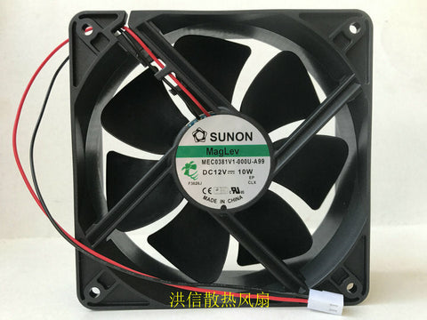 SUNON MEC0381V1-000U-A99 12V 10W 12038 120mm 2-wire cooling fan
