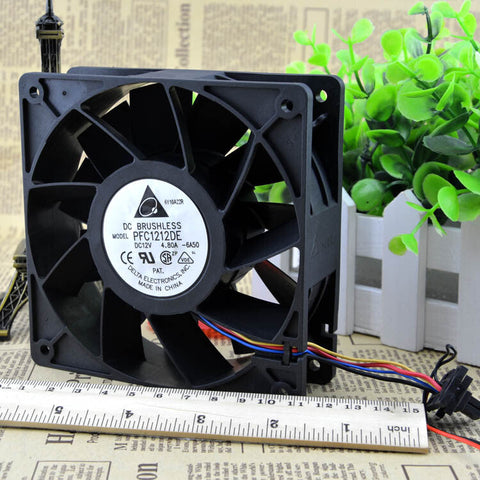 Delta PFC1212DE 120*120*38 mm 12038 1238 DC 12V 4.8A server inverter cooling fan