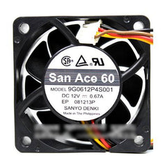 1pcs New SANYO 9G0612P4S001 DC12V 0.67A 6025 60MM cooling fan