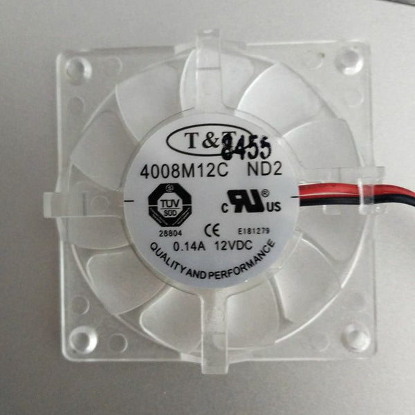 T&T 4008M12C ND2 4010 4CM 0.14A 12V 2 line graphics cooling fan