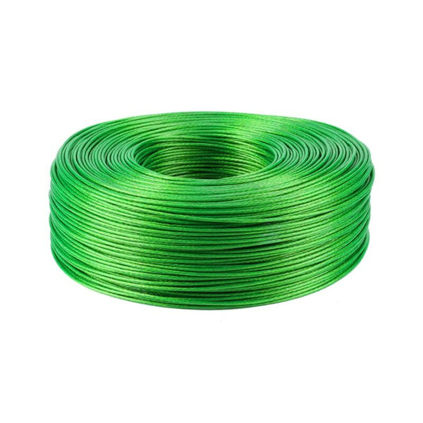 328ft Green PVC Coated Flexible Wire Rope Cable Stainless Steel for Clothesline