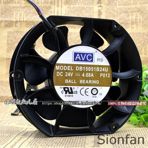 For AVC DB15051B24U 15*17cm 24V 4.68A 17251 Large air volume Server fan