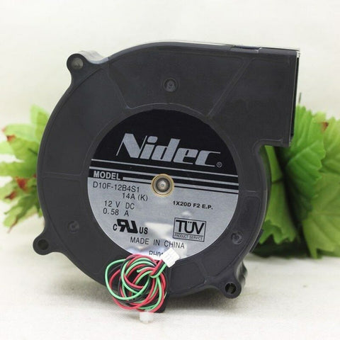 Original Nidec D10F-12B4S1 DC 12V 0.58A 3-Lines projector cooling fan