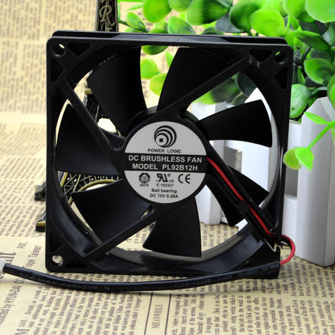 PRO LOGIC PL92B12H fan 90*90*25mm 2pin 12V 0.28A