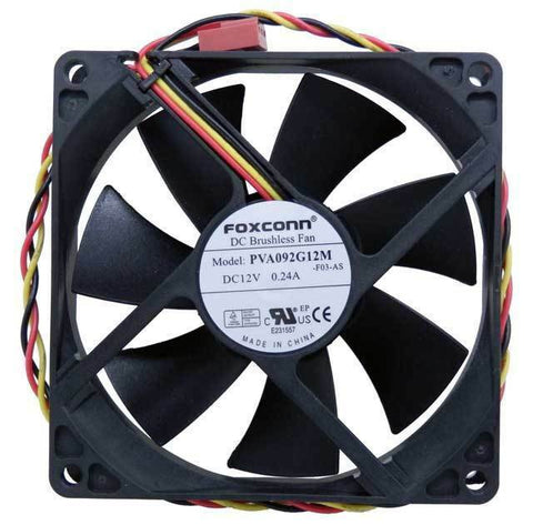 FOXCONN PVA092G12M 90*90*25MM 12V 0.24A 3Pin Cooling Fan