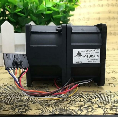 Original Delta GFC0624DW DC 24V 2.00A 6CM 6076 Cooling Fan