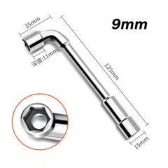 6mm-24mm Metric L Shaped Angled Open Hex 6 point Socket Wrench Doubleend Spanner
