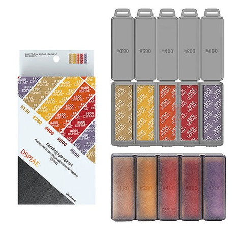 Model Sanding Sponge Set Combo Arc Grinding Polishing Sandpaper Model Making Kit