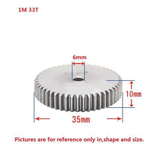 1 Mod 12T-150T Spur Gear 45# Steel Thickness 10mm Motor Pinion Transmission Gear
