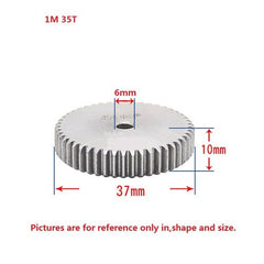 1 Mod 12T-150T Spur Gear 45# Steel Thickness 10mm Motor Pinion Transmission Gear