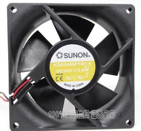 Original SUNON KDE2409PTB1-6 DC 24V 3.6W cooling fan