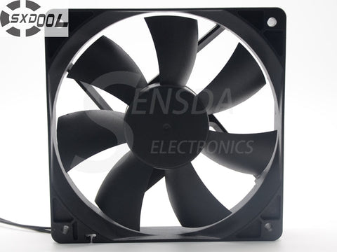 SXDOOL brushless EC electric axial fan motor 120*120*25 mm 120mm 12cm double voltage 115V 230VAC 50/60Hz 7W 2600RPM 100.2CFM