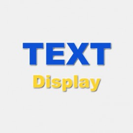 TEXT Display Panel (16353)