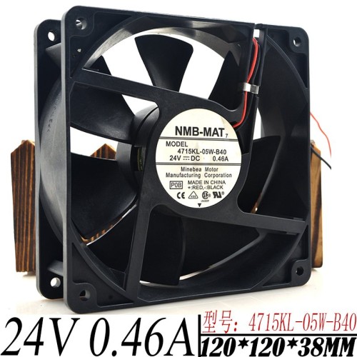 NMB 4712KL-05W-B40 DC 24V 0.48A 3100RPM cooling fan NMB 4712KL-05W-B40 DC 24V 0.48A 3100RPM cooling fan