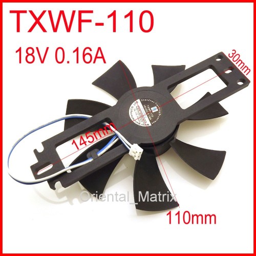 DC BRUSHLESS FAN TXWF-110 18V 0.16A Induction Cooker Cooling Fan 2Pin DC BRUSHLESS FAN TXWF-110 18V 0.16A Induction Cooker Cooling Fan 2Pin