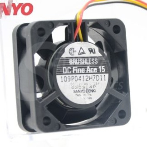 Sanyo 109P0412H7D11 40*40*15mm DC12V 0.13A TV set axial cooling fan Sanyo 109P0412H7D11 40*40*15mm DC12V 0.13A TV set axial cooling fan