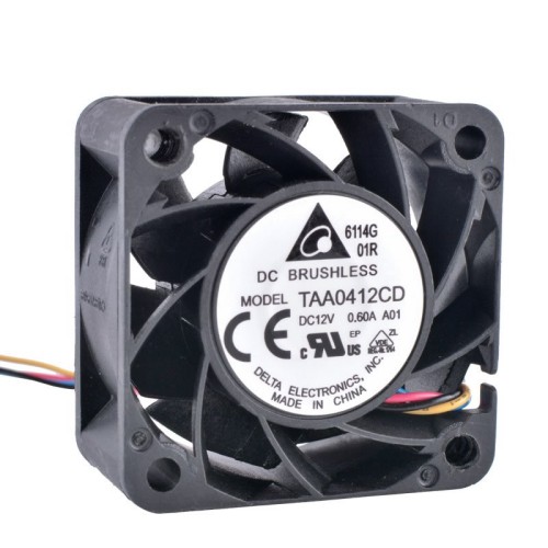 DELTA TAA0412CD 12V 0.60A 4-wire 4pin double ball bearing cooling fan DELTA TAA0412CD 12V 0.60A 4-wire 4pin double ball bearing cooling fan