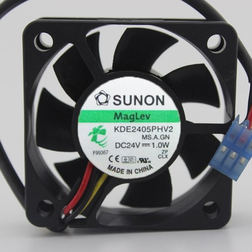 SUNON KDE2405PHV2 DC24V 1.0W 2-wire cooling fan SUNON KDE2405PHV2 DC24V 1.0W 2-wire cooling fan