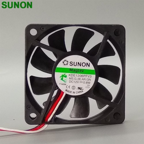 SUNON KDE16PFV2 6cm 12V 1.0W slim 60*60*10mm magnetic bearing cooling fan SUNON KDE16PFV2 6cm 12V 1.0W slim 60*60*10mm magnetic bearing cooling fan