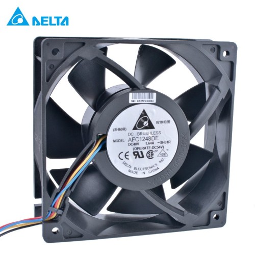 DELTA AFC1248DE 20x120x38mm 48V 1.64A 4wire double ball bearing cooling fan DELTA AFC1248DE 20x120x38mm 48V 1.64A 4wire double ball bearing cooling fan