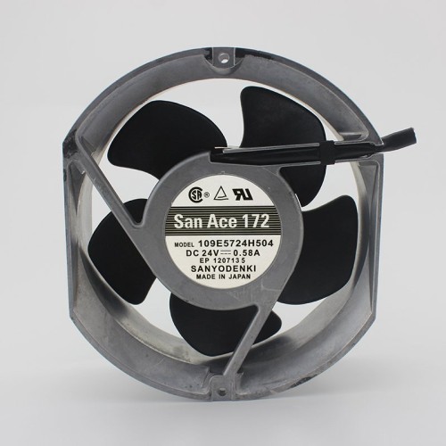 SANYO 109E5724H504 DC24V 0.58A cooling fan SANYO 109E5724H504 DC24V 0.58A cooling fan