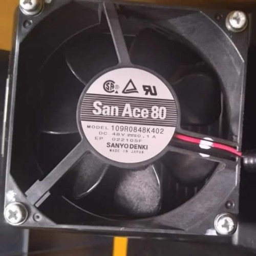 Sanyo 109R0848K402 DC48V 0.1A 2-wire cooling fan Sanyo 109R0848K402 DC48V 0.1A 2-wire cooling fan