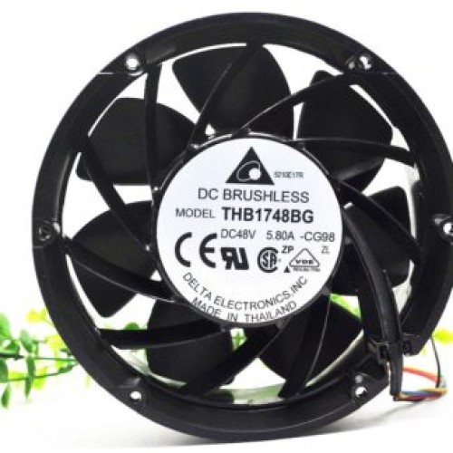Delta THB1748BG DC48V 5.80A 607.0CFM round metal cooling fan Delta THB1748BG DC48V 5.80A 607.0CFM round metal cooling fan