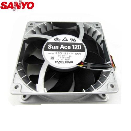 SANYO 9SG1224P1G06 24V 2.0A 6000RPM 260CFM cooling fan SANYO 9SG1224P1G06 24V 2.0A 6000RPM 260CFM cooling fan