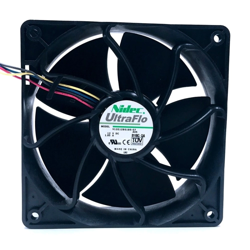 Nidec V12E12BS1B5-07 12V 1.85A 4-wire temperature control cooling fan