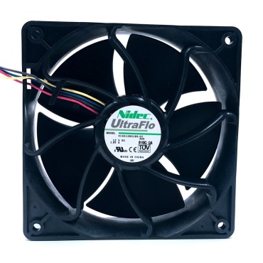 Nidec V12E12BS1B5-07 12V 1.85A 4-wire temperature control cooling fan