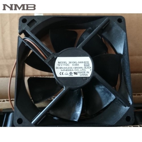 NMB 3610KL-04W-B10 12V DC 0.08A 2wire axial Cooling Fan NMB 3610KL-04W-B10 12V DC 0.08A 2wire axial Cooling Fan