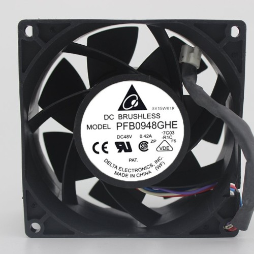 Delta PFB0948GHE DC48V 0.42A temperature control powerful fan Delta PFB0948GHE DC48V 0.42A temperature control powerful fan