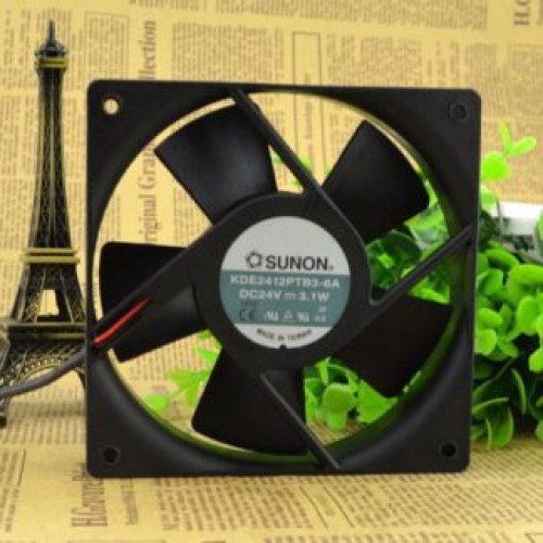 SUNON KDE2412PTB3-6A 24V 3.1W 12CM 2-wire inverter cooling fan SUNON KDE2412PTB3-6A 24V 3.1W 12CM 2-wire inverter cooling fan