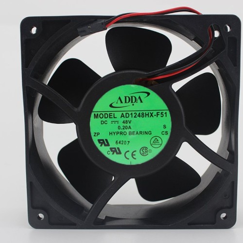 ADDA AD1248HX-F51 DC48V 0.20A hypro bearing cooling fan ADDA AD1248HX-F51 DC48V 0.20A hypro bearing cooling fan