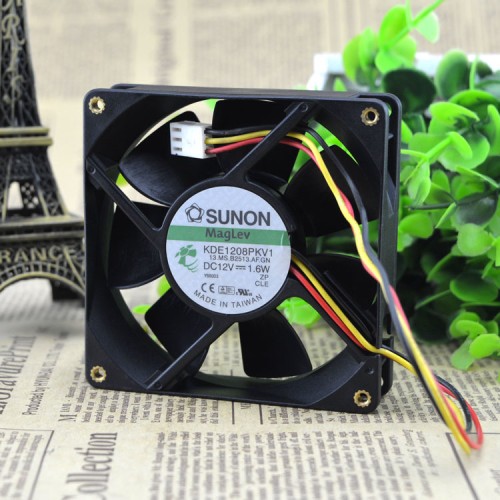 SUNON KDE1208PKV1 DC12V 1.6W 3-Wire cooling Fan SUNON KDE1208PKV1 DC12V 1.6W 3-Wire cooling Fan