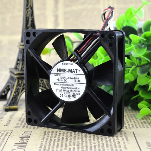 NMB 3108-05w–B49 DC24v 0.14 A 3line detection alarm inverter fan NMB 3108-05w–B49 DC24v 0.14 A 3line detection alarm inverter fan