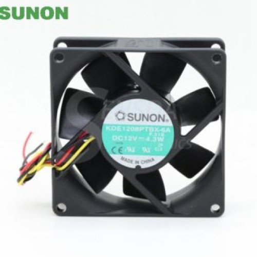 Sunon KDE1208PTBX-6A 80mm DC12V 4.3W server inverter axial cooling fan Sunon KDE1208PTBX-6A 80mm DC12V 4.3W server inverter axial cooling fan