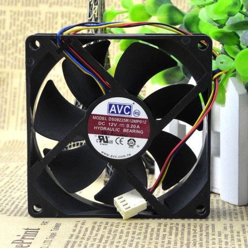 AVC DS09225R12MP012 DC12V 0.20A 4-pin cooling chassis fan AVC DS09225R12MP012 DC12V 0.20A 4-pin cooling chassis fan