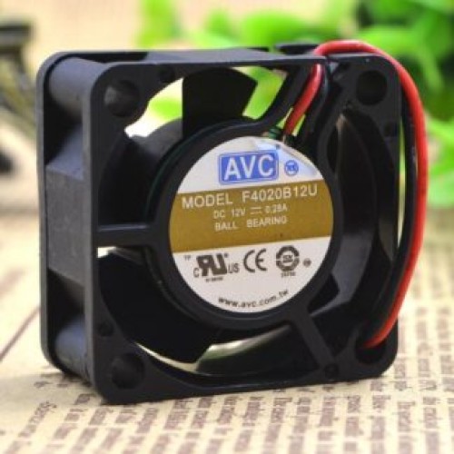 AVC F4020B12U DC12V 0.28A 4CM 2-wire cooling fan AVC F4020B12U DC12V 0.28A 4CM 2-wire cooling fan