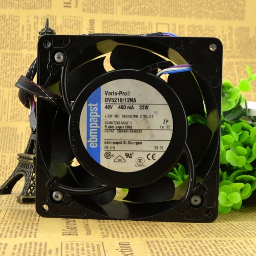 DV5218/12NA ebmpapst 48V 22W 0.46A 13CM 12738 12.7cm cooling fan DV5218/12NA ebmpapst 48V 22W 0.46A 13CM 12738 12.7cm cooling fan