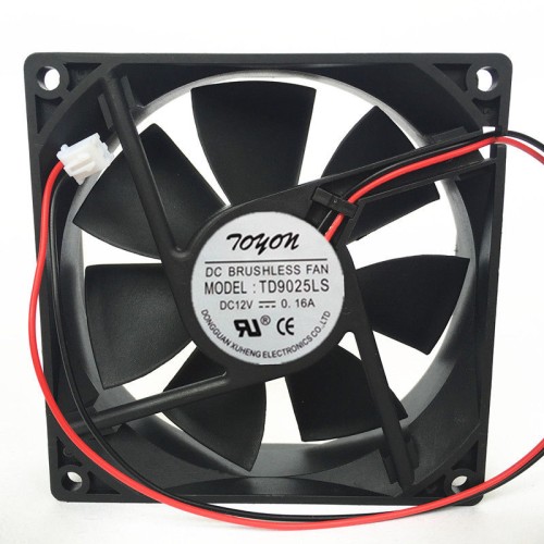 TONON TD9025LS DC12V 0.16A 2pin hydraulic mute cooling fan TONON TD9025LS DC12V 0.16A 2pin hydraulic mute cooling fan