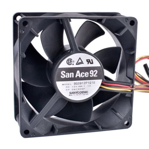 Sanyo 9G0912P1G10 DC12V 1.1A 4wire double ball bearing cooling fan Sanyo 9G0912P1G10 DC12V 1.1A 4wire double ball bearing cooling fan